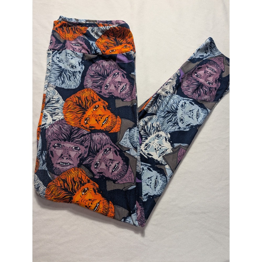 LuLaRoe Universal Monsters Wolfman Leggings Tall & Curvy TC Werewolf Halloween